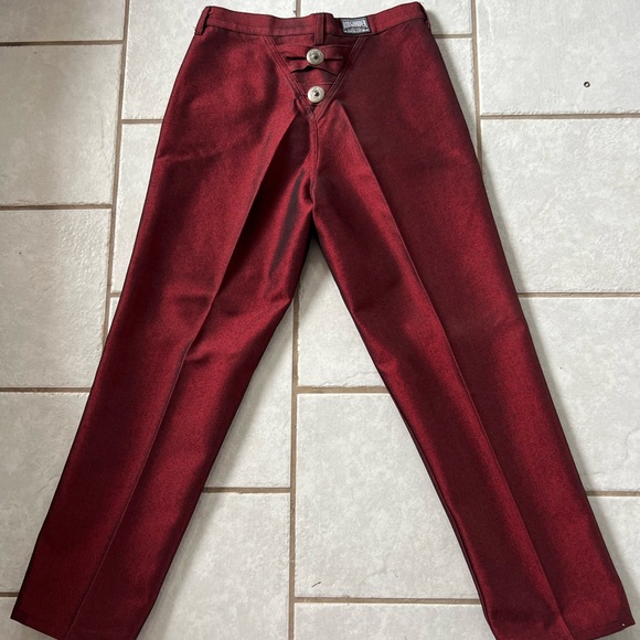 Metallic Red Rough Rider Jeans - Picture 4 of 6
